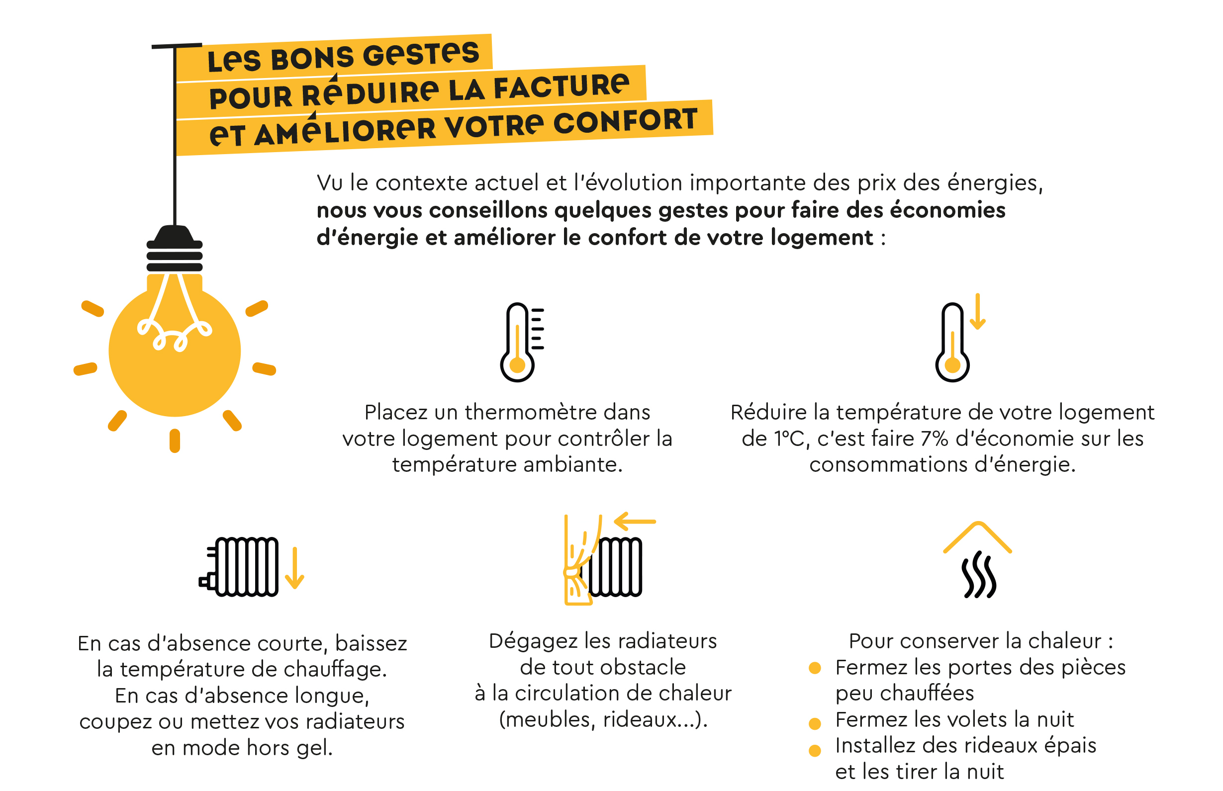 flyer les bons gestes pour réduire votre consommation